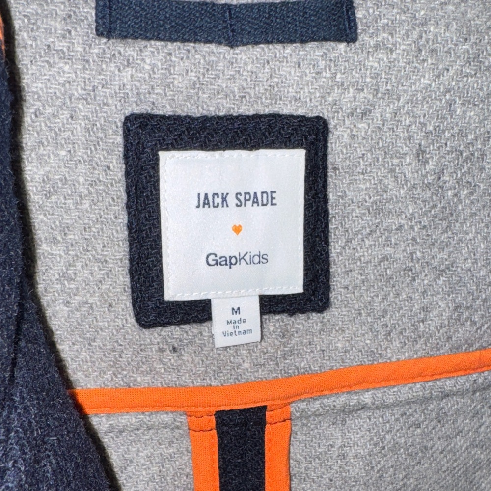 Gap Kids x Jack Spade- Boys Navy Pea Coat Size Medium - Picture 5 of 17